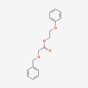 molecular formula C17H18O4 B14607760 2-Phenoxyethyl (benzyloxy)acetate CAS No. 60359-64-0