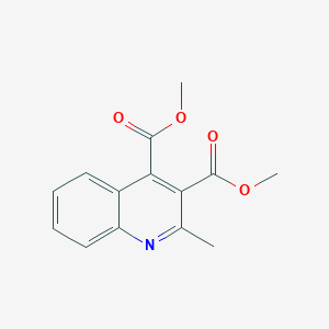 molecular formula C14H13NO4 B14607773 3,4-Quinolinedicarboxylic acid, 2-methyl-, dimethyl ester CAS No. 58416-48-1