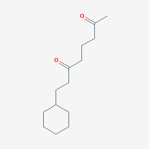 molecular formula C14H24O2 B14607783 8-Cyclohexyloctane-2,6-dione CAS No. 60439-24-9