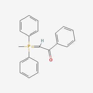 molecular formula C21H19OP B14607793 2-[Methyl(diphenyl)-lambda~5~-phosphanylidene]-1-phenylethan-1-one CAS No. 57395-88-7