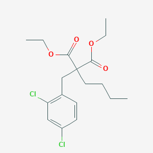 molecular formula C18H24Cl2O4 B14607856 Diethyl butyl[(2,4-dichlorophenyl)methyl]propanedioate CAS No. 61023-55-0