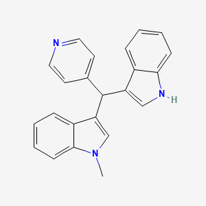 3-[(1H-Indol-3-yl)(pyridin-4-yl)methyl]-1-methyl-1H-indole