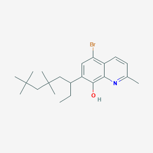 5-Bromo-2-methyl-7-(5,5,7,7-tetramethyloctan-3-yl)quinolin-8-ol