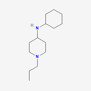 molecular formula C14H28N2 B1460788 N-cyclohexyl-1-propylpiperidin-4-amine CAS No. 1019568-42-3