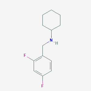 molecular formula C13H17F2N B1460790 N-[(2,4-difluorophenyl)methyl]cyclohexanamine CAS No. 251660-87-4