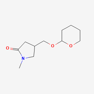 1-Methyl-4-{[(oxan-2-yl)oxy]methyl}pyrrolidin-2-one