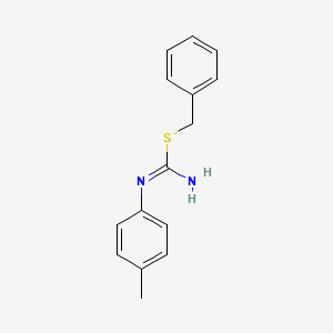 Carbamimidothioic acid, (4-methylphenyl)-, phenylmethyl ester