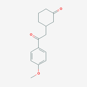 3-[2-(4-Methoxyphenyl)-2-oxoethyl]cyclohexan-1-one