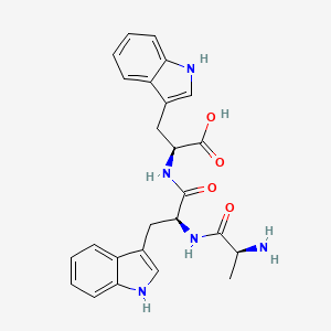 molecular formula C25H27N5O4 B14607912 Ala-Trp-Trp CAS No. 59005-79-7