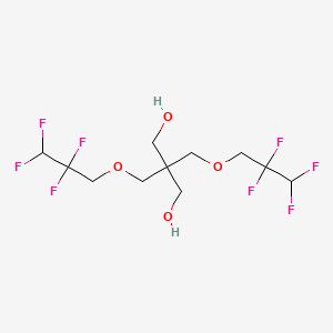 molecular formula C11H16F8O4 B14607926 1,3-Propanediol, 2,2-bis[(2,2,3,3-tetrafluoropropoxy)methyl]- CAS No. 60285-71-4