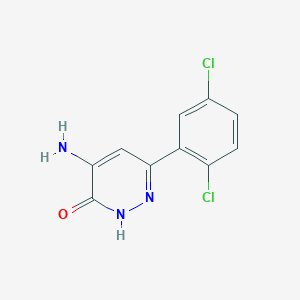 4-Amino-6-(2,5-dichlorophenyl)pyridazin-3-ol