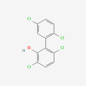 molecular formula C12H6Cl4O B14607935 2',3,5',6-Tetrachlorobiphenyl-2-ol CAS No. 60902-24-1