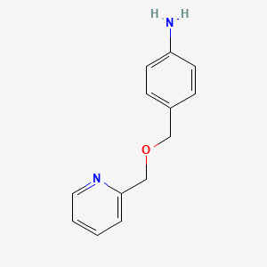 4-[(2-Pyridinylmethoxy)methyl]aniline