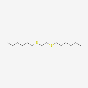 molecular formula C14H30S2 B14607941 1,2-Bis(hexylthio)ethane CAS No. 60810-38-0