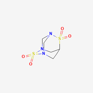 molecular formula C5H9N3O4S2 B14607975 2,6-Dithia-1,3,7-triazaadamantane, 2,2,6,6-tetraoxide CAS No. 60028-31-1