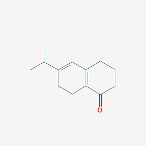 molecular formula C13H18O B14607990 6-(Propan-2-yl)-3,4,7,8-tetrahydronaphthalen-1(2H)-one CAS No. 60606-93-1