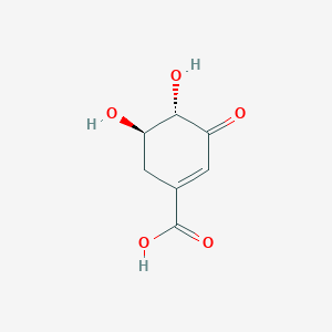 molecular formula C7H8O5 B014608 (-)-3-dehydroshikimic acid CAS No. 2922-42-1