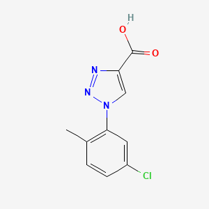 molecular formula C10H8ClN3O2 B1460800 1-(5-chloro-2-methylphenyl)-1H-1,2,3-triazole-4-carboxylic acid CAS No. 1038261-44-7