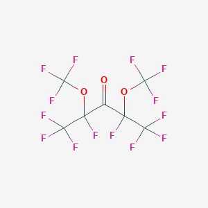 molecular formula C7F14O3 B14608025 1,5-Dideoxy-1,1,1,5,5,5-hexafluoro-2,4-di-C-fluoro-2,4-bis-O-(trifluoromethyl)pent-3-ulose CAS No. 59681-95-7