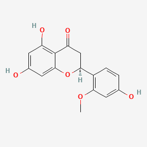 molecular formula C16H14O6 B14608036 4',5,7-Trihydroxy-6'-methoxyflavanone CAS No. 57462-21-2