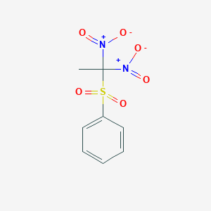 molecular formula C8H8N2O6S B14608050 (1,1-Dinitroethanesulfonyl)benzene CAS No. 58300-64-4