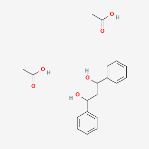 Acetic acid;1,3-diphenylpropane-1,3-diol