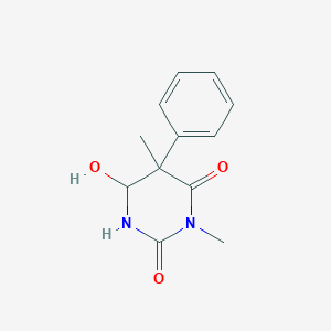 molecular formula C12H14N2O3 B14608073 6-Hydroxy-3,5-dimethyl-5-phenyldihydropyrimidine-2,4(1H,3H)-dione CAS No. 60782-09-4