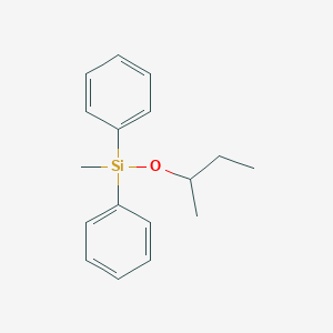 molecular formula C17H22OSi B14608088 Silane, methyl(1-methylpropoxy)diphenyl- CAS No. 58657-49-1