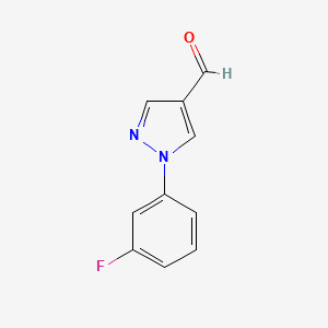 molecular formula C10H7FN2O B1460809 1-(3-Fluorophenyl)-1H-Pyrazole-4-Carbaldehyde CAS No. 936940-82-8