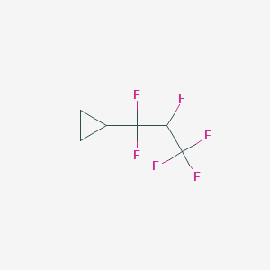 molecular formula C6H6F6 B14608155 (1,1,2,3,3,3-Hexafluoropropyl)cyclopropane CAS No. 57915-70-5