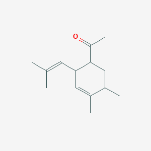 1-[4,5-Dimethyl-2-(2-methylprop-1-en-1-yl)cyclohex-3-en-1-yl]ethan-1-one