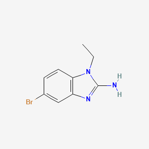 molecular formula C9H10BrN3 B1460818 5-bromo-1-ethyl-1H-1,3-benzodiazol-2-amine CAS No. 24786-56-9