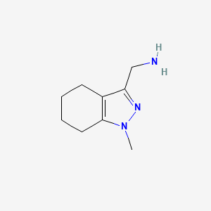 molecular formula C9H15N3 B1460820 (1-methyl-4,5,6,7-tetrahydro-1H-indazol-3-yl)methanamine CAS No. 1018663-55-2