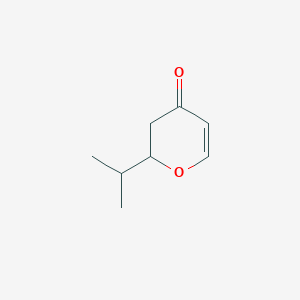 molecular formula C8H12O2 B14608213 2-(Propan-2-yl)-2,3-dihydro-4H-pyran-4-one CAS No. 60380-09-8