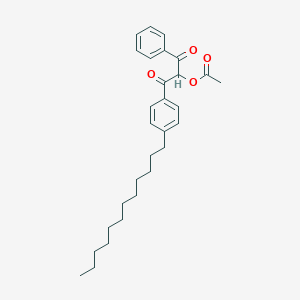 1-(4-Dodecylphenyl)-1,3-dioxo-3-phenylpropan-2-YL acetate