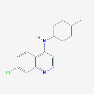 molecular formula C16H19ClN2 B1460824 7-chloro-N-(4-methylcyclohexyl)quinolin-4-amine CAS No. 1040320-71-5