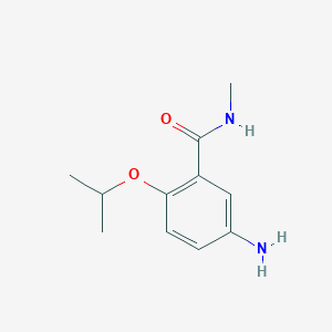 molecular formula C11H16N2O2 B1460826 5-Amino-2-isopropoxy-N-methylbenzamide CAS No. 1170971-61-5