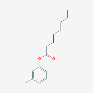 molecular formula C15H22O2 B14608281 Octanoic acid, 3-methylphenyl ester CAS No. 59558-21-3