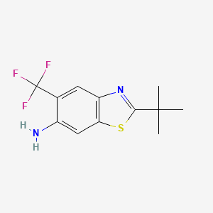 2-tert-Butyl-5-(trifluoromethyl)-1,3-benzothiazol-6-amine