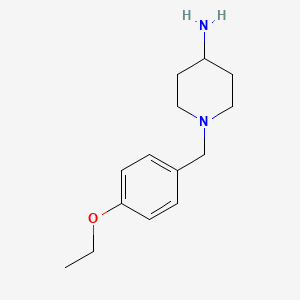 molecular formula C14H22N2O B1460832 1-[(4-Ethoxyphenyl)methyl]piperidin-4-amine CAS No. 1039894-77-3