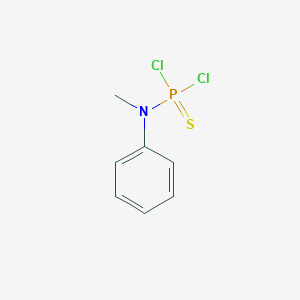 molecular formula C7H8Cl2NPS B14608323 N-Methyl-N-phenylphosphoramidothioic dichloride CAS No. 58245-45-7