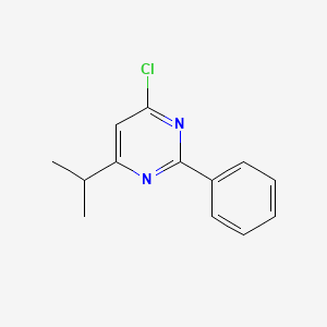molecular formula C13H13ClN2 B1460833 4-Chloro-6-isopropyl-2-phenylpyrimidine CAS No. 1030431-86-7