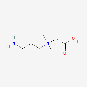 molecular formula C7H17N2O2+ B14608352 3-Aminopropyl-(carboxymethyl)-dimethylazanium CAS No. 60114-62-7