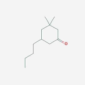 molecular formula C12H22O B14608362 5-Butyl-3,3-dimethylcyclohexan-1-one CAS No. 59005-34-4