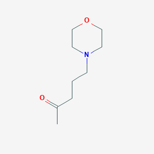 molecular formula C9H17NO2 B14608369 5-(Morpholin-4-yl)pentan-2-one CAS No. 59127-81-0