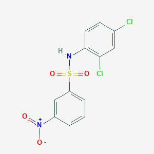 molecular formula C12H8Cl2N2O4S B14608399 N-(2,4-dichlorophenyl)-3-nitrobenzenesulfonamide CAS No. 59923-18-1