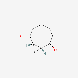 molecular formula C9H12O2 B14608412 (1R,8S)-Bicyclo[6.1.0]nonane-2,7-dione CAS No. 60582-66-3