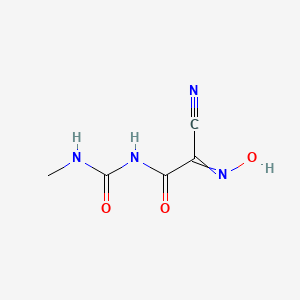 molecular formula C5H6N4O3 B14608439 2-Cyano-2-(hydroxyimino)-N-(methylcarbamoyl)acetamide CAS No. 59653-14-4