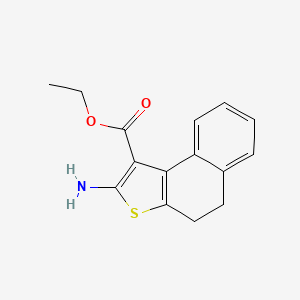 molecular formula C15H15NO2S B1460846 Ethyl 2-amino-4,5-dihydronaphtho[2,1-b]thiophene-1-carboxylate CAS No. 1036583-69-3