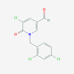 5-Chloro-1-(2,4-dichlorobenzyl)-6-oxo-1,6-dihydro-3-pyridinecarbaldehyde